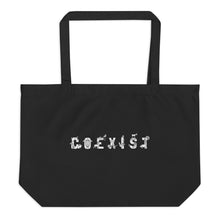 Load image into Gallery viewer, COEXIST Large Organic Tote Bag
