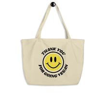 Load image into Gallery viewer, SMILEY Large Organic Tote Bag
