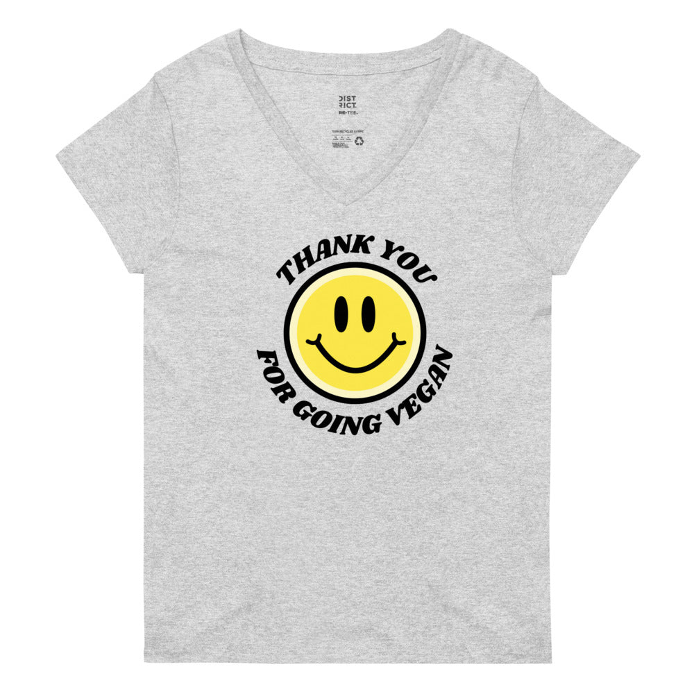 SMILEY Recycled V-neck T-shirt