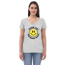 Load image into Gallery viewer, SMILEY Recycled V-neck T-shirt
